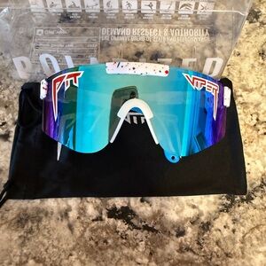 Pit Viper Sunglasses with Teal and Violet Lenses